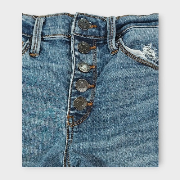 Women's MUDD High Rise Midi Shorts Size 0 Flex Stretch - Picture 2 of 7